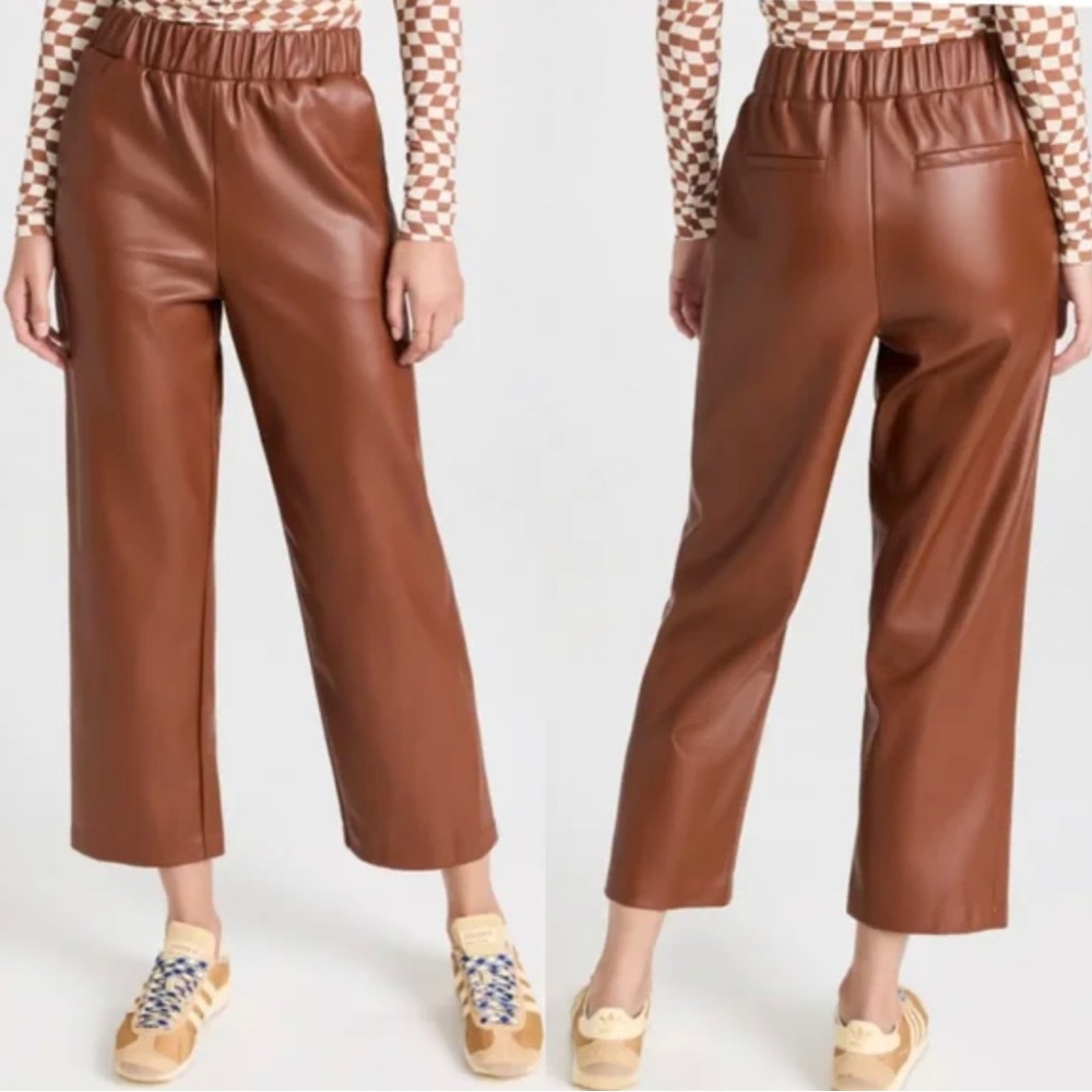 NWT BlankNYC When Its Love Vegan Leather Crop Pants size L